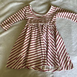 Alice and Ames red stripe ballet dress